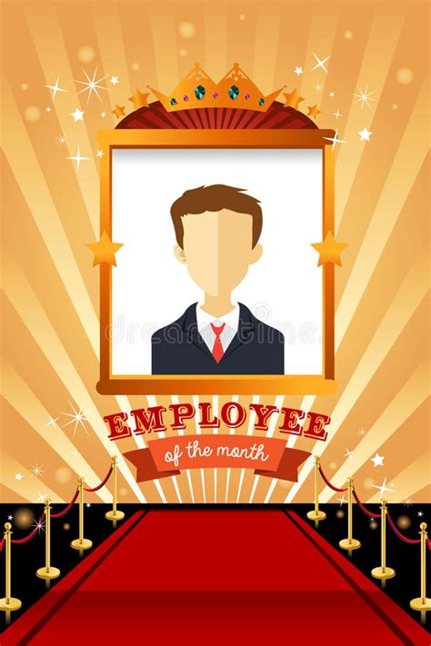 One of the perks of being employee of the year is to join us, so james branch, who works on our support desk, will be with us too. Employee Of The Month Poster Frame Stock Vector ...