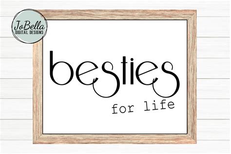 Besties For Life Svg And Printable Friendship Design