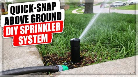 Quick Snap Above Ground Diy Sprinkler System Youtube
