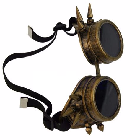 steampunk spiked goggles the geek trove