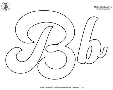 Moldes De Letras Del Abecedario Cursivas Para Imprimir Y Recortar Pdmrea