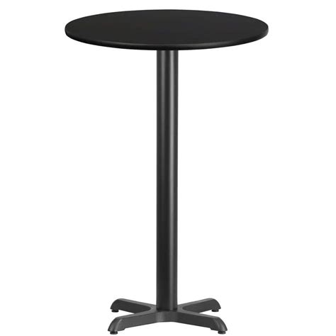 Flash Furniture 24 In Round Black Laminate Table Top With 22 In X 22