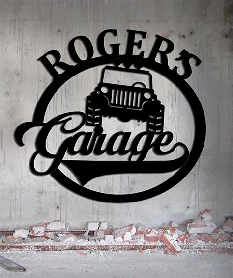 4x4 Off Road Garage Personalized Sign Metal Wall Art