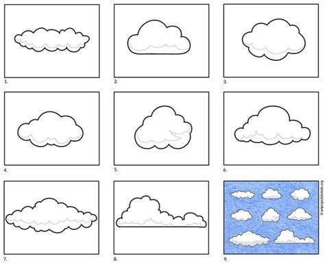 How To Draw Clouds Easy Raymundo Tolbert