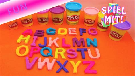 Das deutsche alphabet & erste wörter lesen und schreiben lernen: ABC lernen mit Knete / Play Doh Knete Alphabet lernen für ...