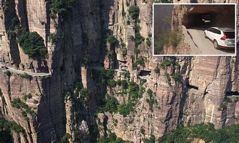Aerial Footage Shows Chinas Notorious Mountain Tunnel Carved By 13 Men