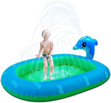 Hengjierun Aufblasbarer Sprinkler Pool Wasserspielzeug Für Kinder 3 In
