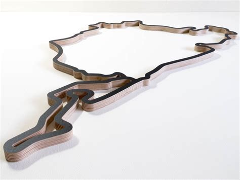 Nurburgring Wooden Wall Art Track Sculpture