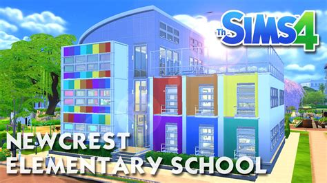 The Sims 4 Speed Build Newcrest Elementary School Working School