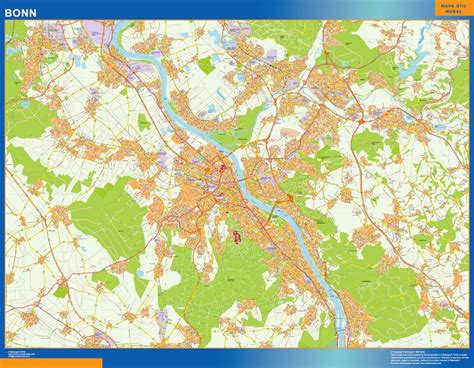 Stadtplan Bonn Wandkarte Bei Netmaps Karten Deutschland