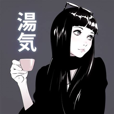 Anime Picture Original Kr0npr1nz Long Hair Single Black