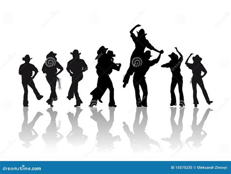 Cowboy Dance Stock Vector Illustration Of Love Cowgirl 15575235