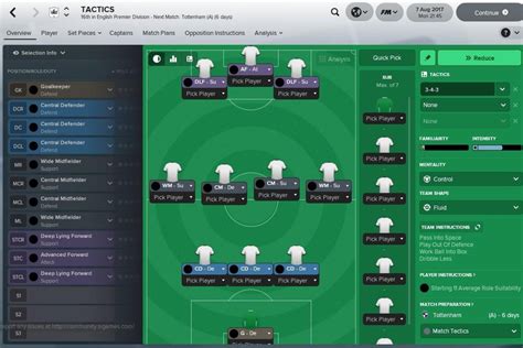 Football Manager 2018 Tactics Guide Formations To Play