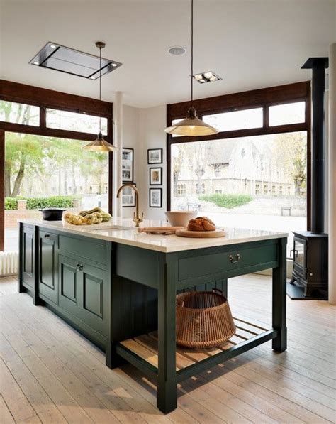 How To Create A Great Kitchen Island Design Green Kitchen Cabinets