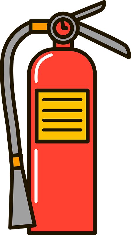 Cute Fire Extinguisher Clipart