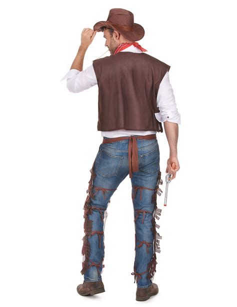 Cowboy Kostüm Für Herren Braun Weiss Kostüme Für Erwachseneund