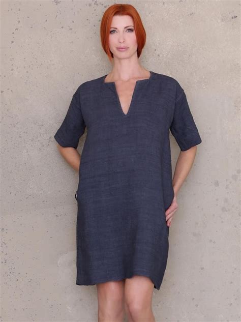Tunic Dress With Pockets Pdf Sewing Patterns For Women Shift Etsy