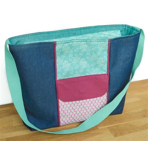 Tutorial And Pattern Large Zippered Tote Bag Sewing