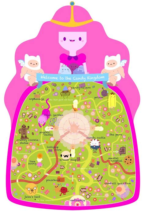Candy Kingdom Map By Pronouncedyou On Deviantart Adventure Time