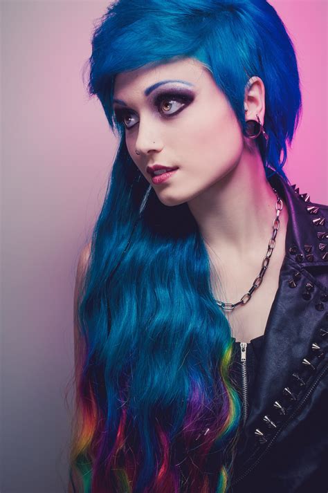 Photo Shoot Blue Hair Hot Sex Picture