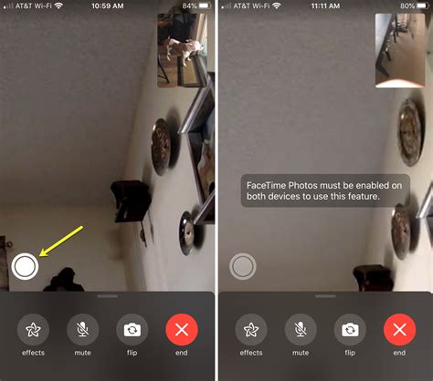 how to enable or disable live photos during facetime calls