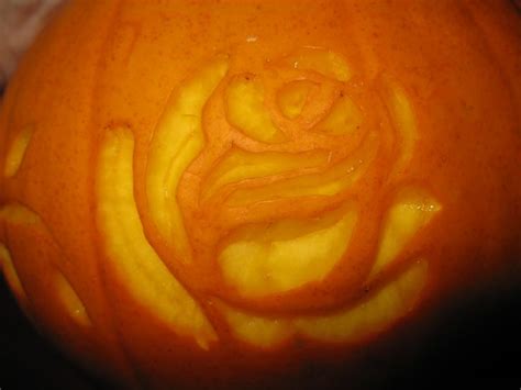 Pumpkin Rose Pumpkin Carving Pumpkin Carving