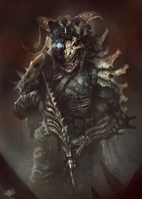 Skull Soldier By Mlappas On Deviantart Concept Art Soldier Art