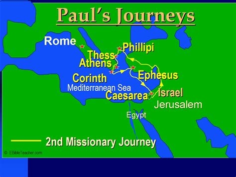 Pauls 2nd Missionary Journey Ebibleteacher