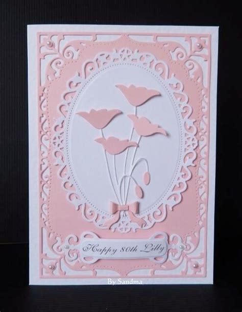 By Sandma Memory Box Prim Poppy And Tiny Bow Dies Mounted On