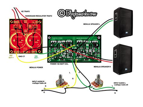cara merakit ampli 150 watt Stereo Ocl Lengkap dengan Panduan nya