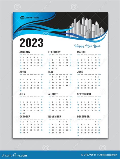 Calendário 2023 Modelo Calendário De Parede Calendário 2023 Calendário