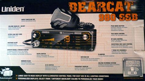 Uniden Bearcat 980 40 Channel Ssb Cb Radio With 7 Color Display Brand