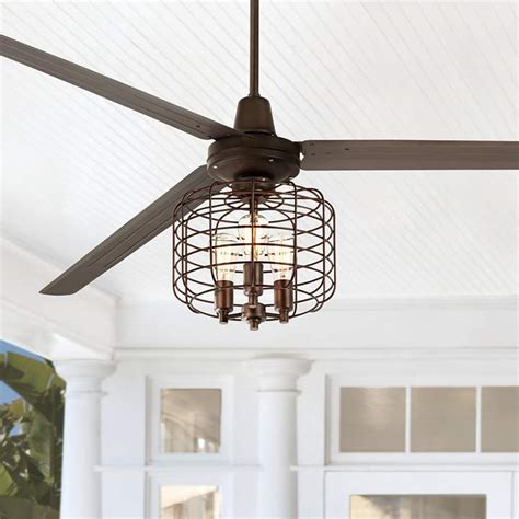 Cage Style Ceiling Fan With Light Shelly Lighting