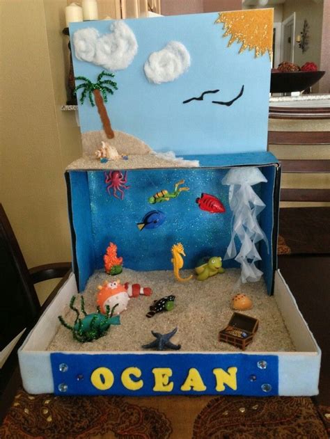 Ocean Diy Project Kids World Pinterest Ocean Craft And School