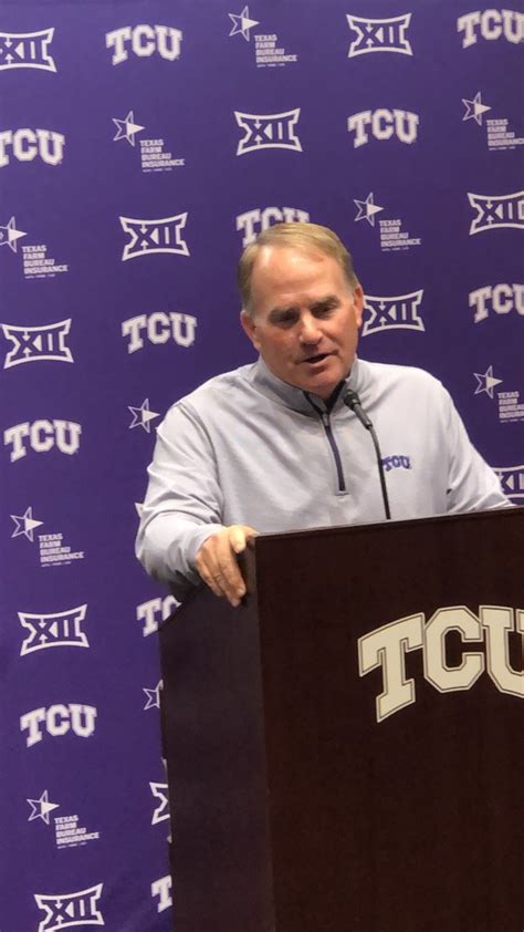 Gary Patterson Press Conference Looks To Start Conference Run Right Sports Illustrated TCU
