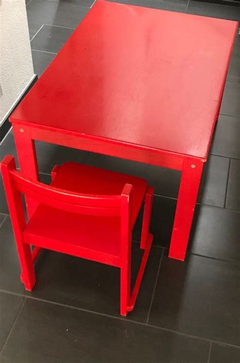 Ikea lätt kindertisch mit 2 stühlen. Kinder Tisch und 1 Stuhl - aus Holz | Kaufen auf Ricardo