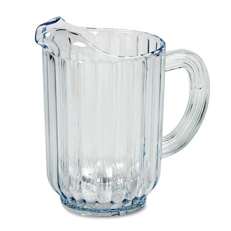 Rubbermaid Rcp333800cr Bouncer Plastic Pitcher 60oz Clear