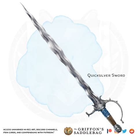 The Griffons Saddlebag Quicksilver Sword Weapon Longsword Or