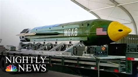 Us Military Drops Its Largest Non Nuclear Bomb Ever Used In Combat
