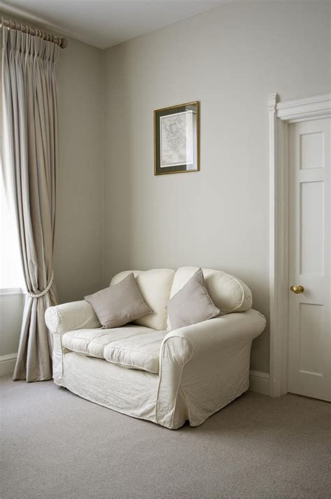 Farrow And Ball Lounge With Walls In Old White Estate Emulsion And