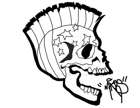 American Skull Sticker By Yourmanmarshin On Deviantart