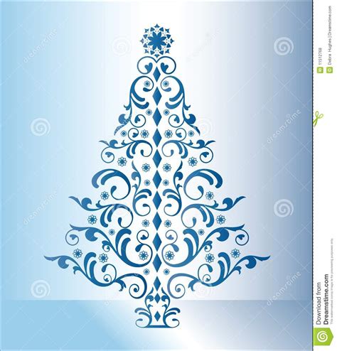 Blue Christmas Tree Royalty Free Stock Photos Image
