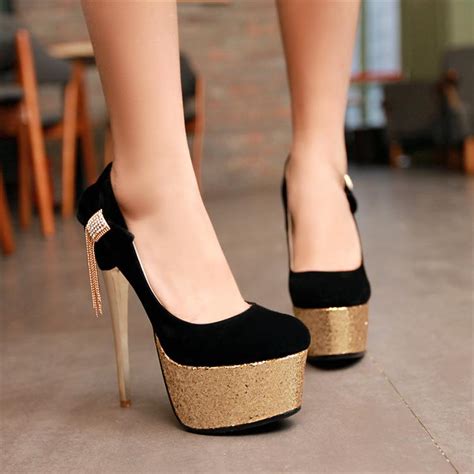 Now i want to present them more in detail.please visit my patreon page to find even. Classy Black And Gold Stiletto High Heels on Luulla