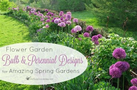 Flower Garden Bulb And Perennial Designs For Amazing Spring Gardens