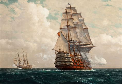 Painting Of Ships At Sea At Paintingvalley Com Explore Collection Of