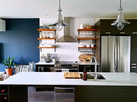 Open Kitchen Shelving How To Build And Mount Kitchen Shelves