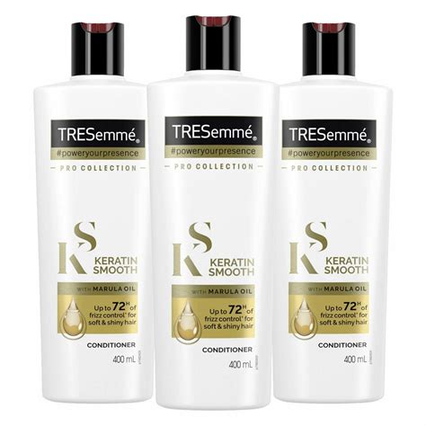 Tresemme Pro Collection Keratin Smooth Conditioner 3 X 400ml Feelunique