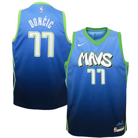 Luka Doncic Dallas Mavericks Nike Youth Swingman Jersey Blue City Edition