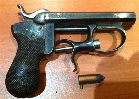 Двуствольный шпилечный пистолет Дельвинь Delvigne Marked Double Barrel