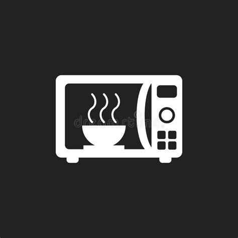 Microwave Flat Vector Icon Microwave Oven Symbol Logo Illustration